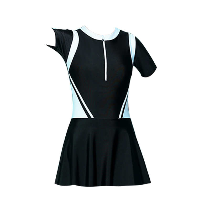 Traje de baño para niñas estilo deportivo Vestido de una pieza para niñas mediano y grande para niños 2023 nuevo traje de baño de vacaciones de primavera caliente estilo occidental dulce