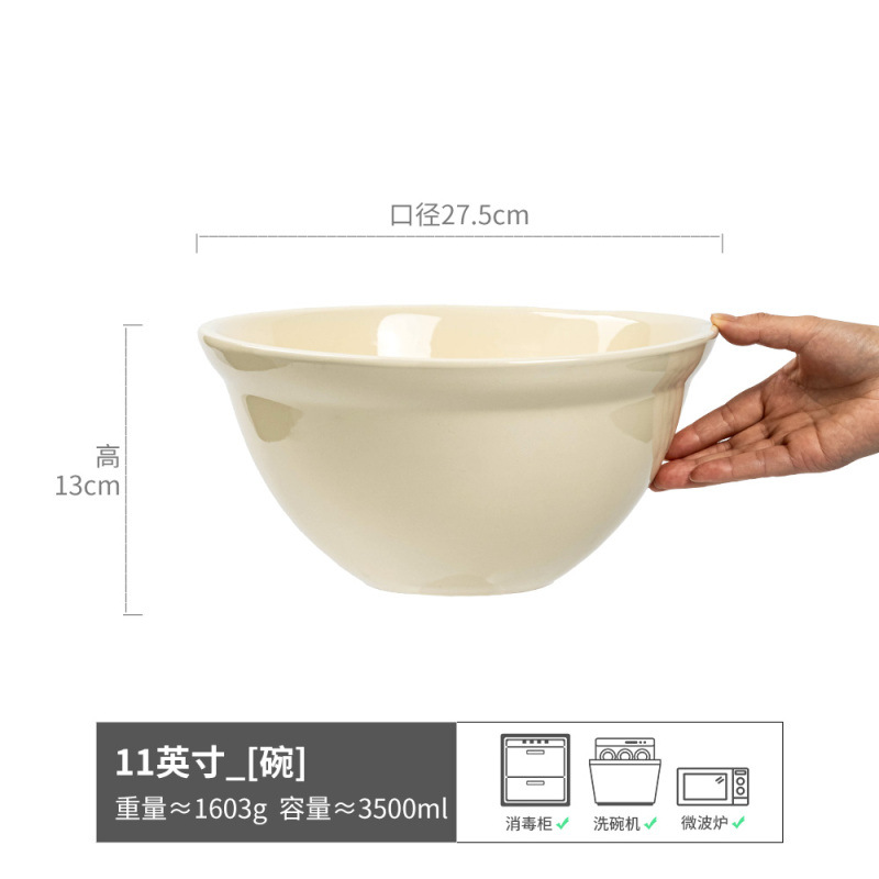 Pie alto vientre redondo tazón de fideos grande tazón de cerámica de estilo japonés tazón de sopa para el hogar tazón de verduras tazón de ramen de estilo retro tazón grande de vajilla