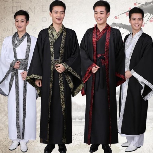 Hanfu male ancient costume scholar girdle Han Dynasty simple gentleman men's simple and elegant official Tang Dynasty Warring States stage drama