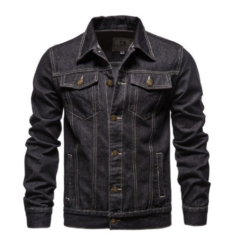 Spring Autumn Cotton Jeans Jacket Man Fashion Denim Jackets Coat Male Turn Down Collar Casual Bomber Jacket Men Clothing Outwear_voghion.com