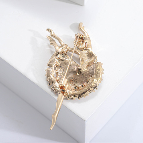 Ballerina girl sweater brooch personalized female ins trend simple and cute Japanese style pin buckle fixed clothing decoration