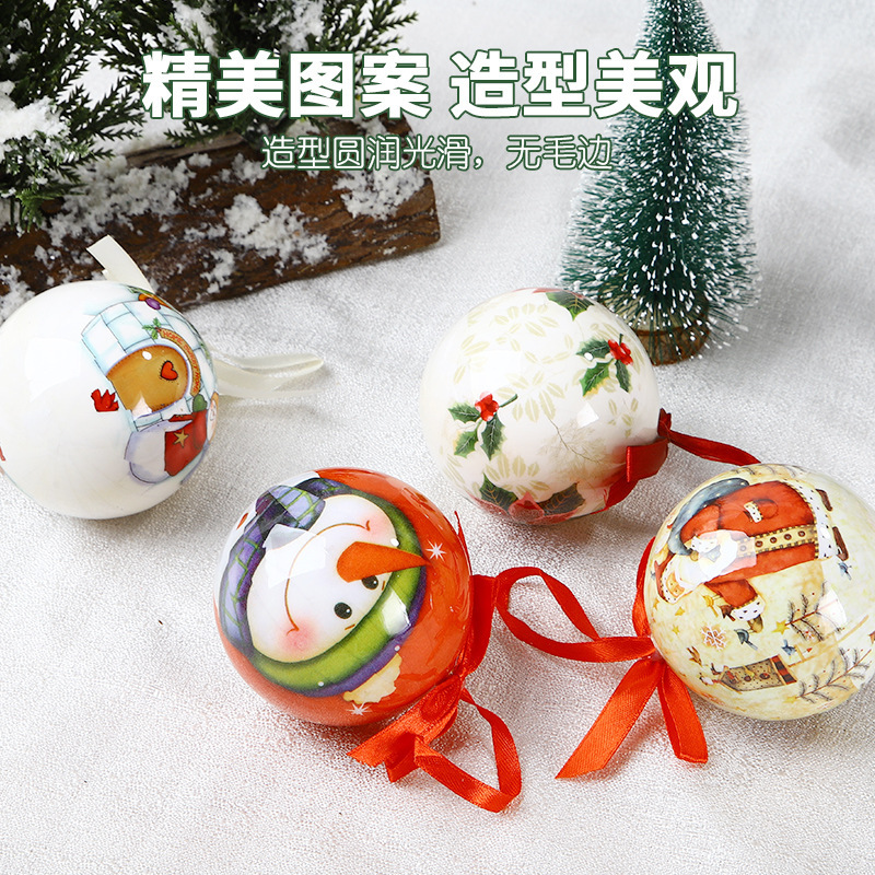クロスボーダー Amazon ホットセール泡ステッカー クリスマスボール 7.5 センチメートルクリスマスツリー吊り下げ装飾品ペンダントクリスマスボール|undefined