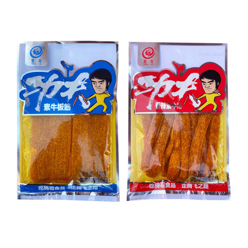 Tengge Kung Fu Spicy Beef Jerky, Scallion Tofu Lamb Chops, Black Pepper Tofu Beef Cubes, Spicy Tofu Beef Steak Snacks