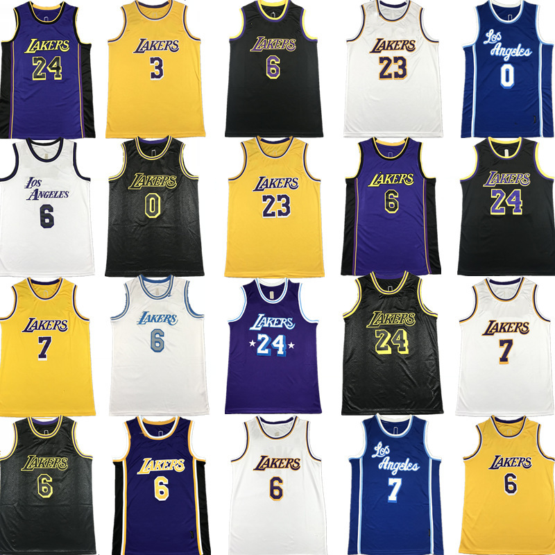 Summer Cross Border Jersey Lakers James 6 Branch Retro Jersey Embroidered Basketball Suit Sports Vest Ratio for Men and Women Summer Cross Border Jersey Lakers James 6 Branch Retro Jersey Embroidered Basketball Suit Sports Vest Ratio for Men and Women