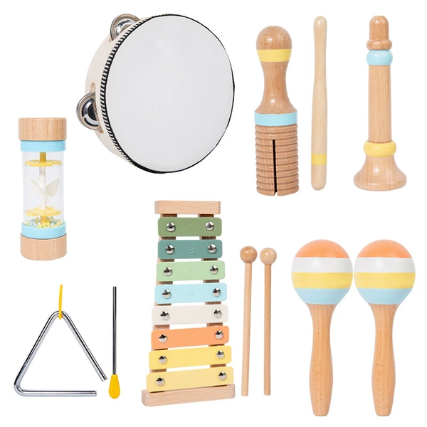 Musical instruments, set, early education, 8 pieces