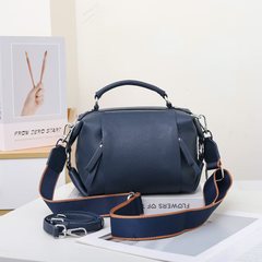 TOGO頭層牛革バッグ斜め掛け横型貝殻バッグ流行ファッション大衆女性シングル肩実用ソフトハンドバッグ