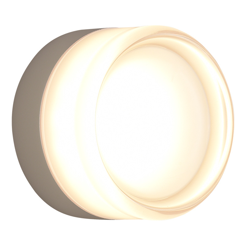 Dormitorio residencial cabecera lámpara de pared de fondo redonda minimalista lámpara de pared decorativa pasillo escalera luminaria zhongshan 357L
