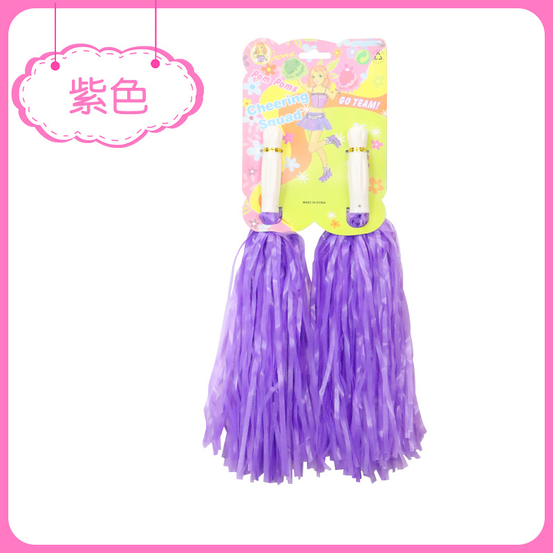 Pompones de Cheerleading de Plástico con Mango Artesanal para Baile