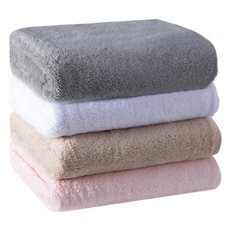 Toalla de terciopelo de coral color sólido engrosada extra grande suave absorbente Toalla de cara hogar adulto niños Toalla de cara al por mayor