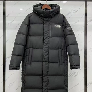 长款羽绒服北脸高版本过膝连帽白鸭绒外套冬季保暖防风防寒男女款