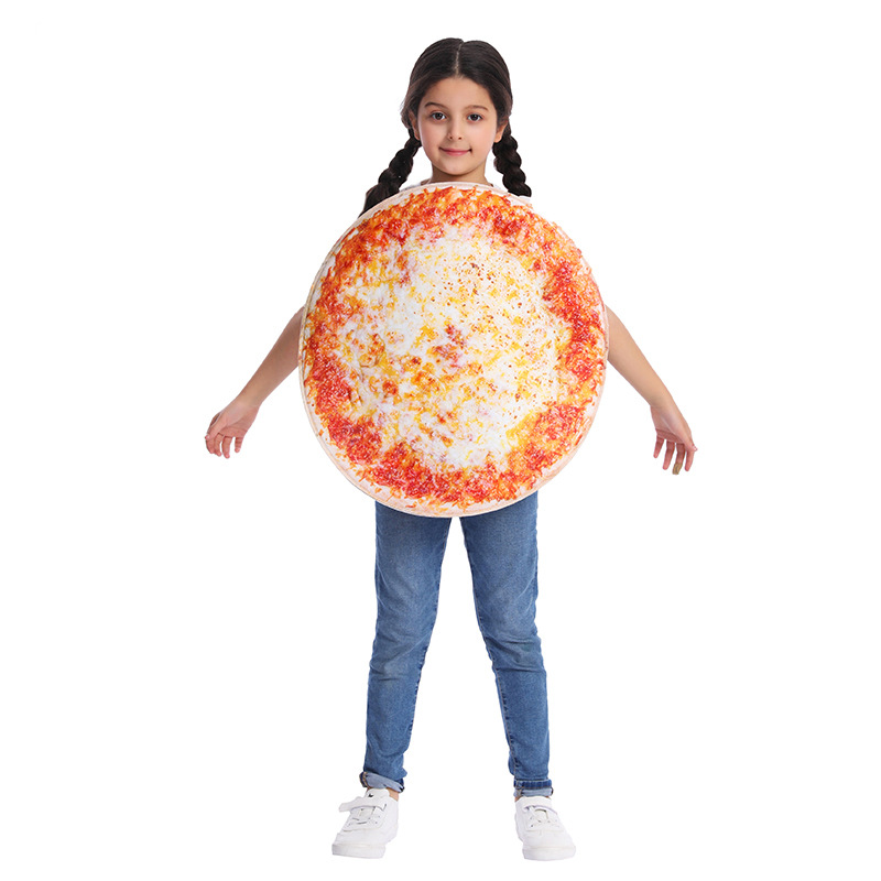 Transfronterizo parodia de padres e hijos pizza de Halloween Cosplay comida creativa juego adulto rendimiento ropa