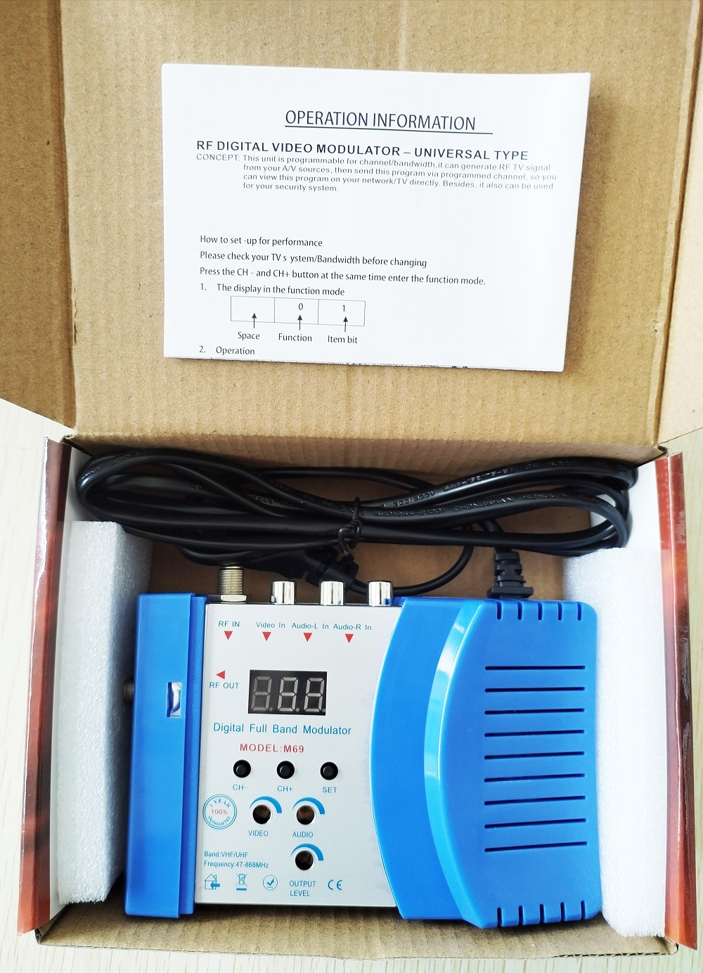 RF Video Modulator M69 Support PAL NTSC 调制器阿里巴巴