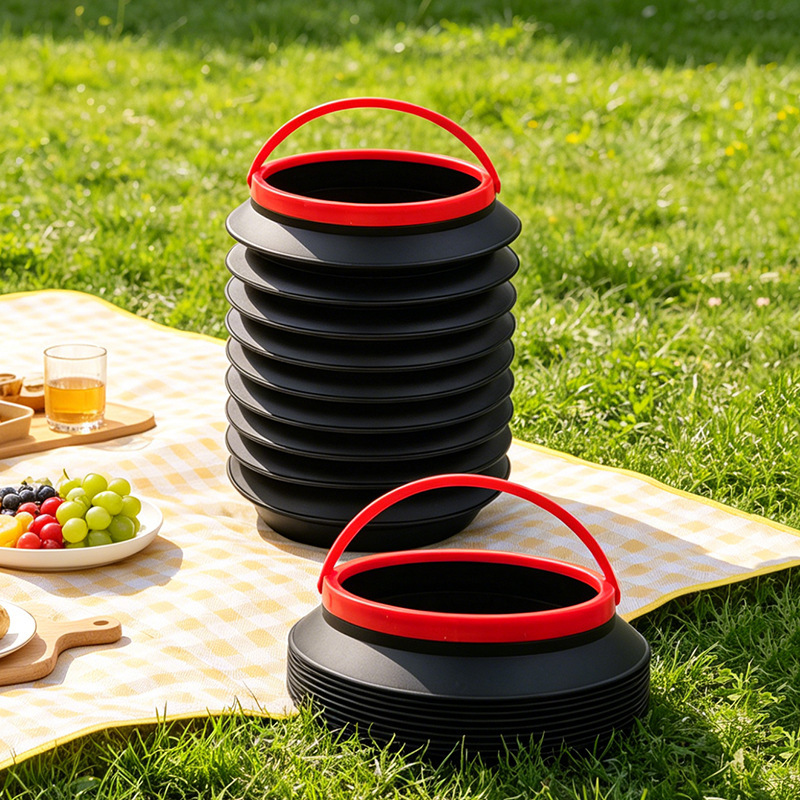Car Trash Can, Foldable Mini Trash Can, Magic Storage Bucket, Portable Retractable Umbrella Bucket for Car Interior