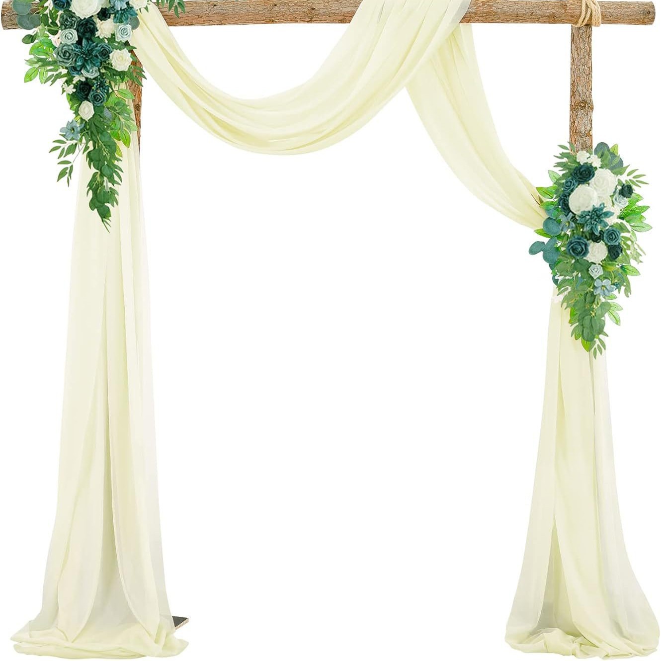 Nieve cortina cortina de boda césped decoración al aire libre cortina cortina tabla bandera diseño sueños transfronterizos