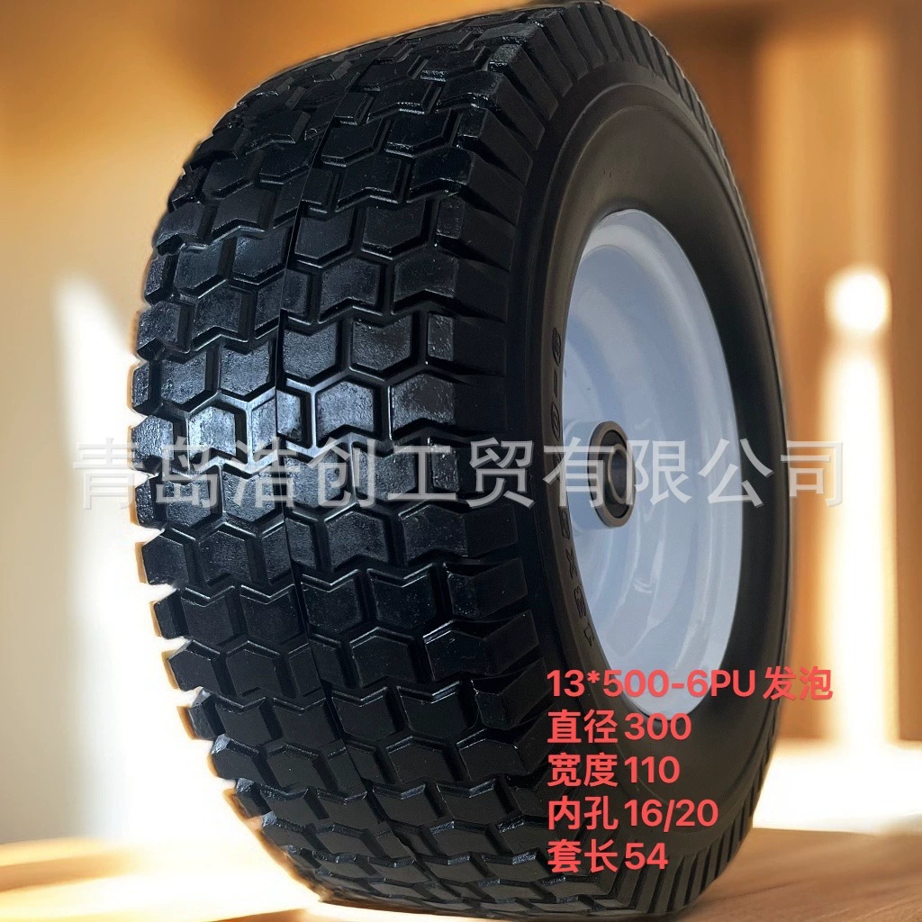 13*500-6 PU пенополиуретановые колеса газон машина машина инструмент шины PU пенополиуретан сплошные колеса оптом