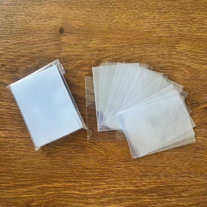 Bolsa de almacenamiento de tarjetas de película de tarjetas de venta caliente transfronteriza 10 seda PP transparente juegos de mesa de luz azul bolsa de plástico image 4