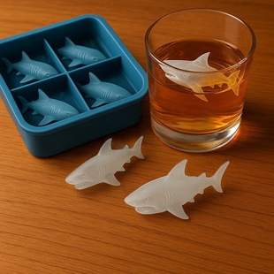 Gf Cross-Border New Product Shark Silicone Ice Mold Creative Ice Mold