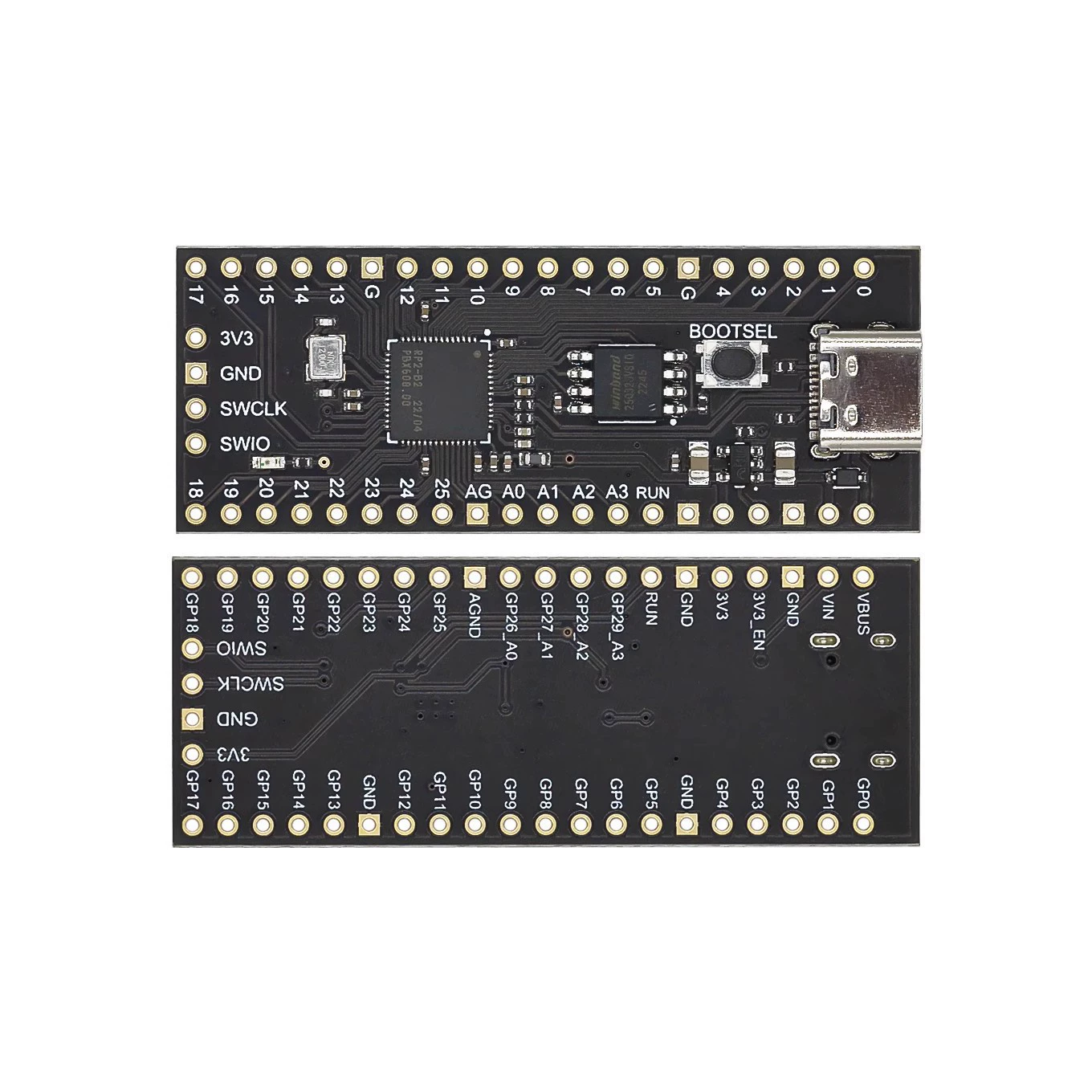 Плата ядра RP2040 Rasalbell Pi совместима с RP2 Raspberry Pi Pico Micropython