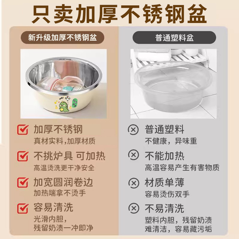 Cesta de drenaje de acero inoxidable lavabo de verduras cocina casera lavabo de frutas lavabo de verduras lavabo de arroz lavabo de tamiz espesado y lavabo