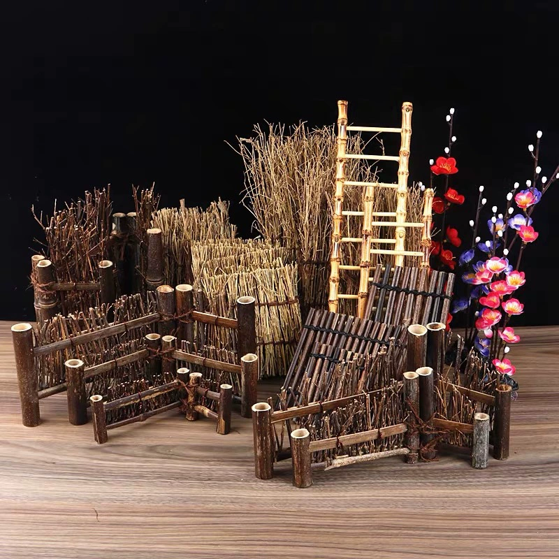 Японские материалы украшения сашими бамбуковый ряд бамбуковый забор