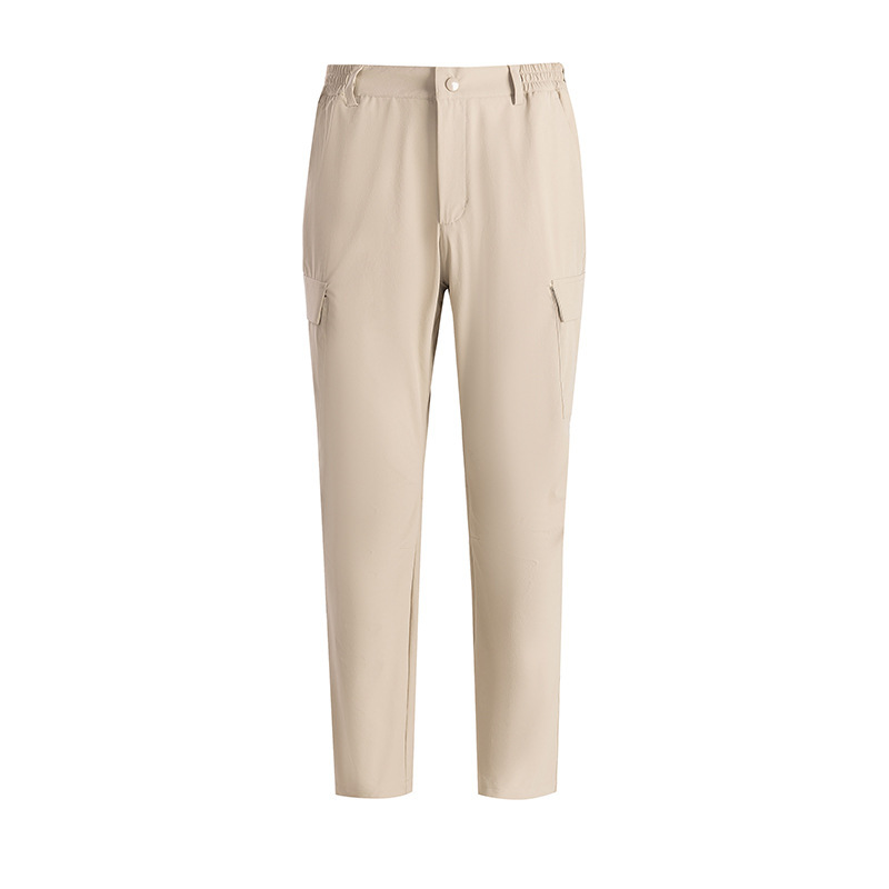 Pantalones de secado rápido al aire libre Pantalones de trekking de nylon para hombres y mujeres Pantalones de bolsas delgados rectos transpirables Pantalones casuales deportivos de tamaño grande