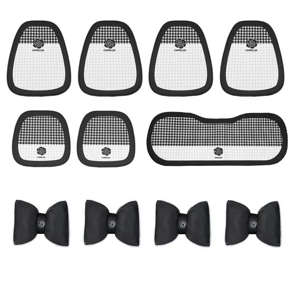 Black - eleven piece set (4 pillows)