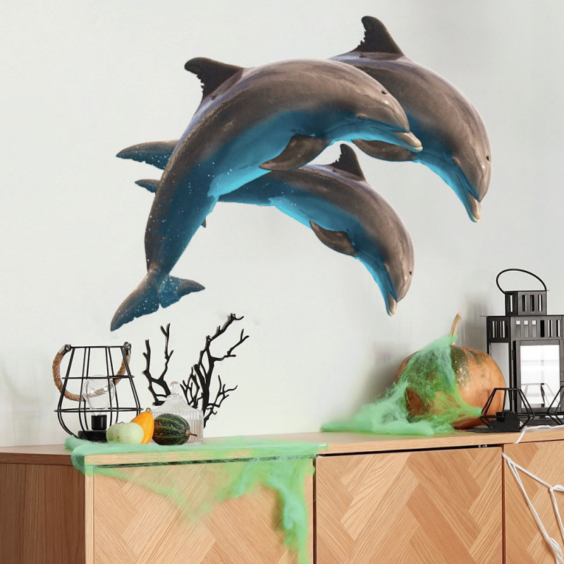 New Underwater World Wall Stickers Cute Dolphin Bathroom Cabinet Bathtub Home Decoration Wall Stickers Wholesale New Underwater World Wall Stickers Cute Dolphin Bathroom Cabinet Bathtub Home Decoration Wall Stickers Wholesale