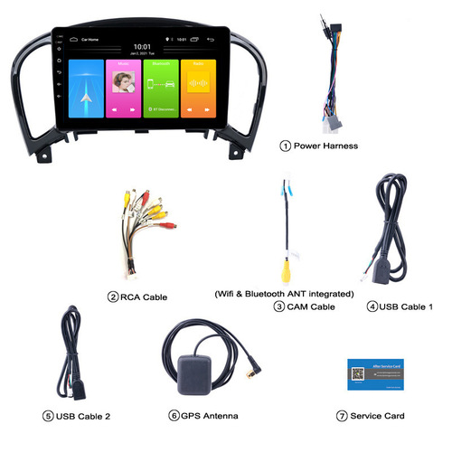 Cross-border goods suitable for Nissan JUKE 10-14 navigation system car GPS navigation integrated machine