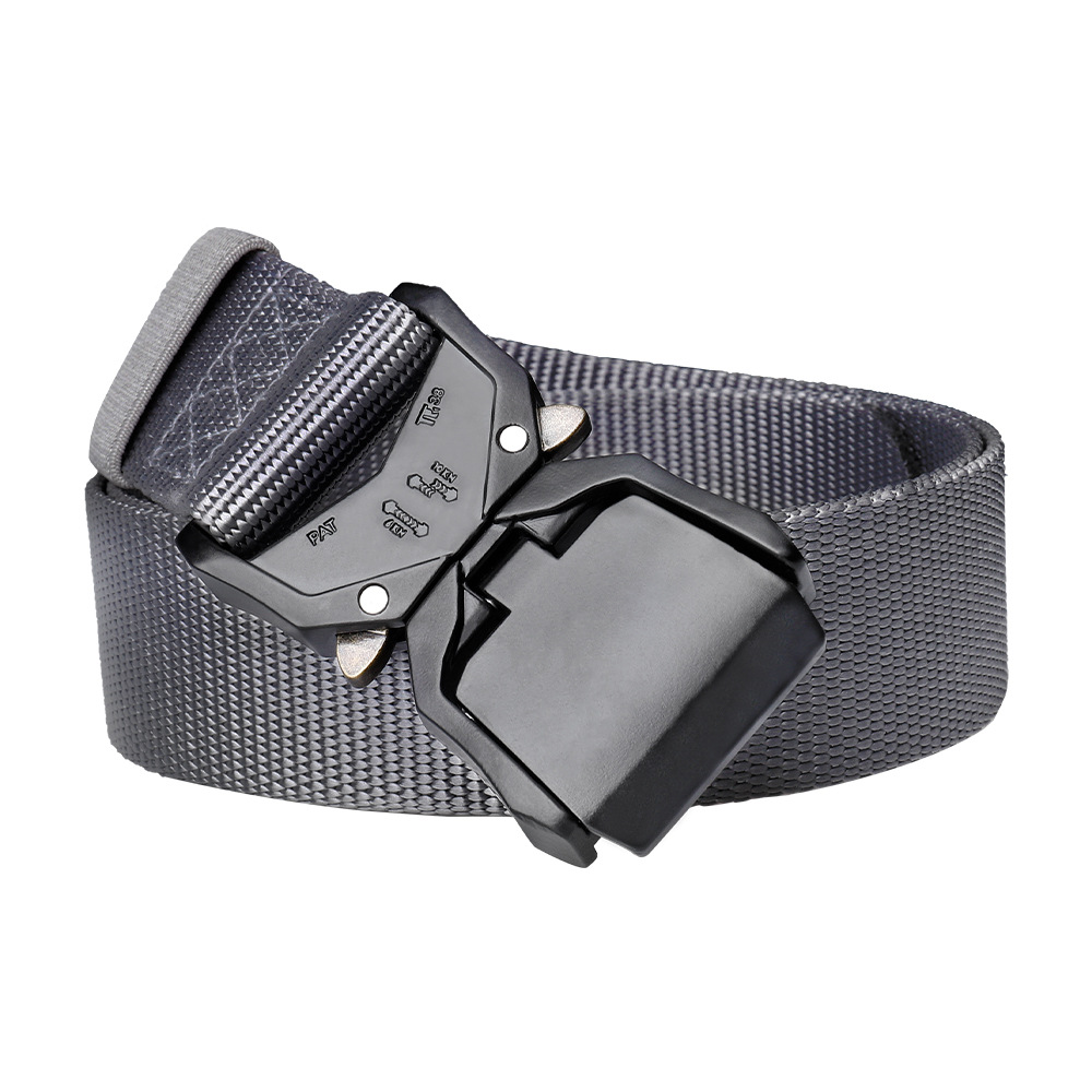 3,8 cm nuevo doble liberación rápida aleación de aluminio hebilla de nylon cinturón de los hombres al aire libre Cobra cinturón táctico