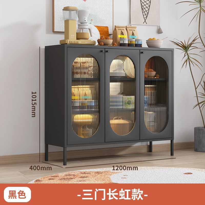 中世スタイルの厚い鉄のクリームスタイルの超薄型サイドボード玄関収納キャビネットリビングルーム食器棚収納鉄靴キャビネット|undefined