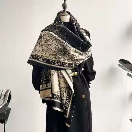 Leichte Luxusschals, klimatisierte Zimmer für Herren und Damen im Herbst und Winter mit Schals, doppelseitige warme Schals aus Kaschmirimitat_voghion.com