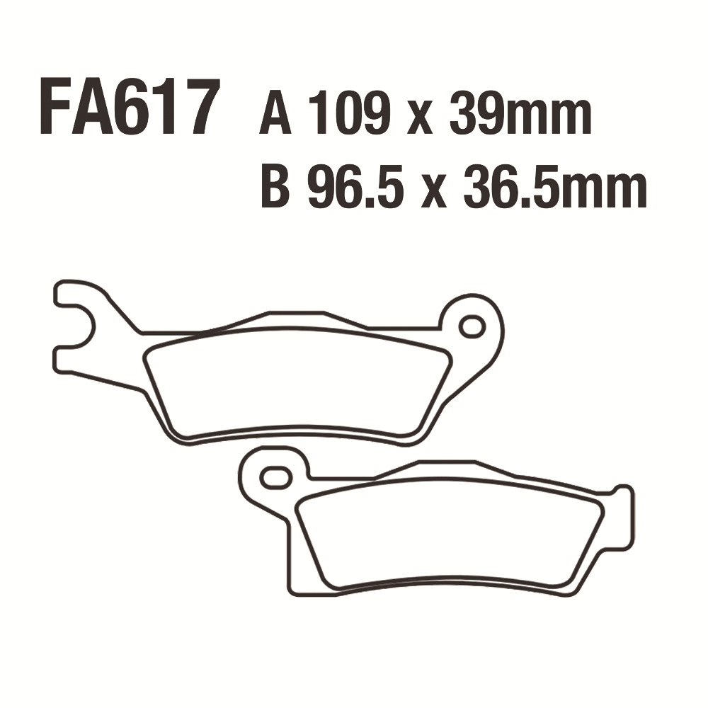 Paña de freno FA617 CAN AM Outlander Renegade