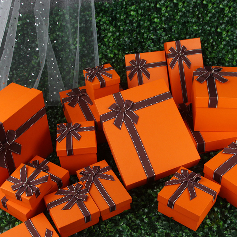 天地盖礼盒空盒喜糖包装纸盒口红化妆品礼物礼品盒伴手礼制定批发