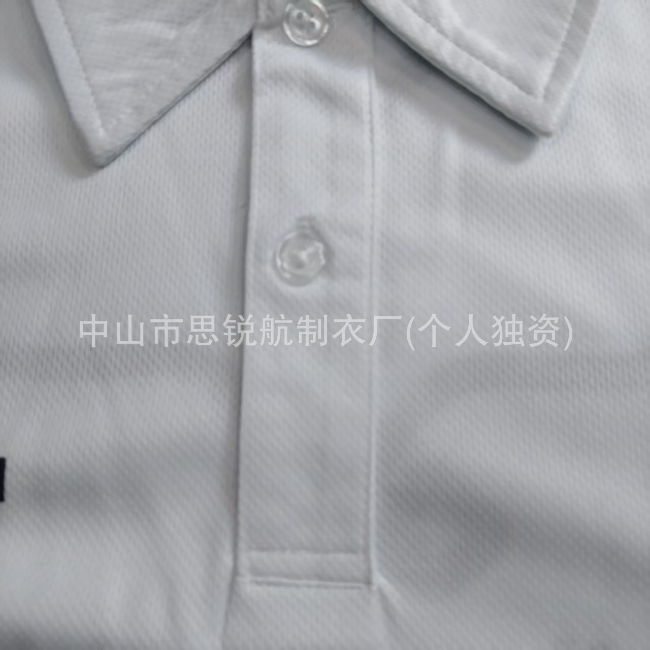 渐变色POLO衫男 白蓝渐变工装休闲翻领纽扣短袖上衣源头工厂定制