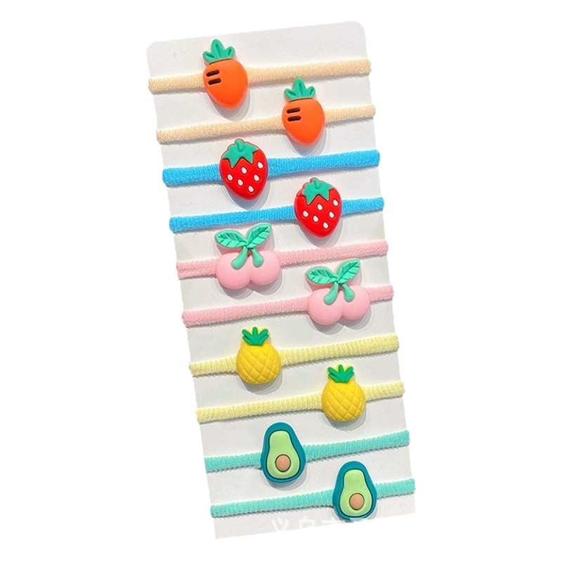 Banda de goma femenina corbata cabeza niños dibujos animados pelo banda 2023 nuevo lindo bebé no duele el pelo cuerda tocado