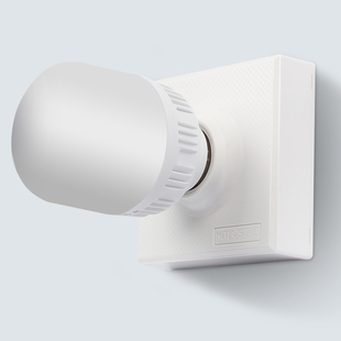 ✅ E27 Screw Lamp Holder Led Light Bulb Spiral Lamp Holder Concealed Threaded Lamp Holder Household Energy-Saving Lamp Base Surface Mounted Suction