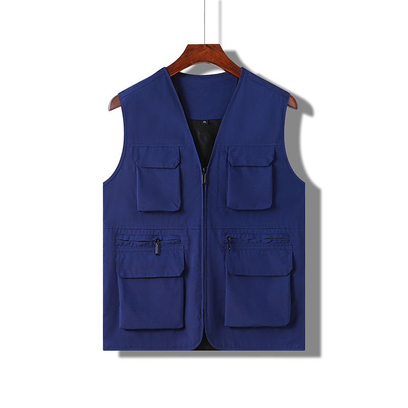 Nuevo chaleco de gama alta para exteriores, chaleco de fotografía de pesca multifuncional multibolsillo para hombre, ropa exterior, personalización