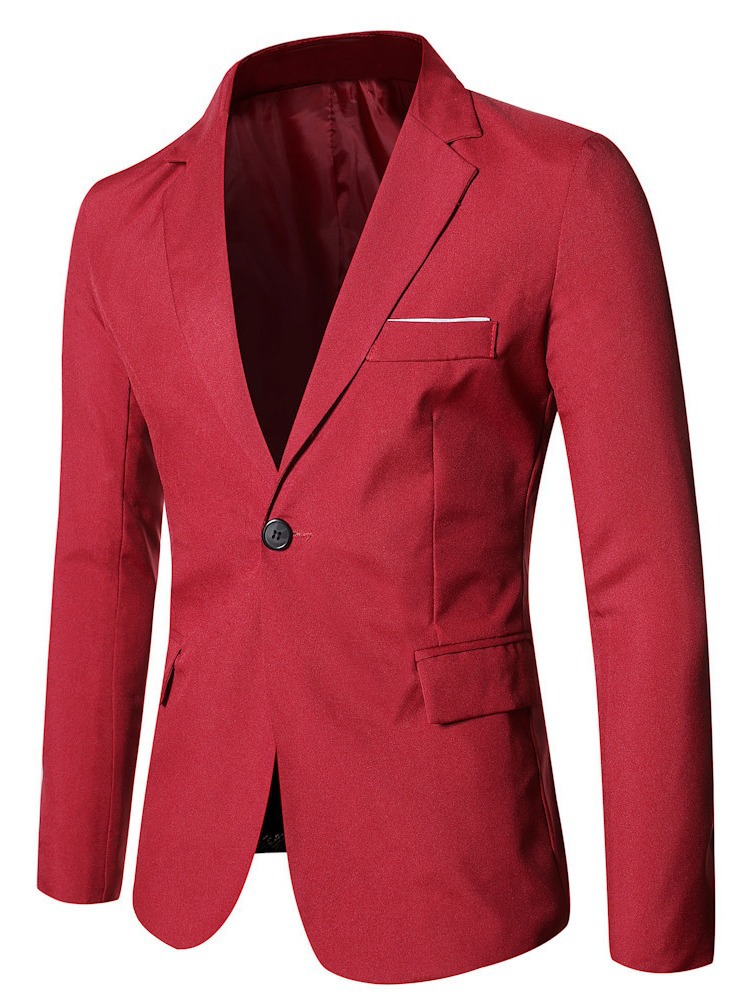 2023 otoño e invierno comercio exterior transfronterizo nuevo estilo lugar de trabajo para hombres chaqueta de traje de gran tamaño código europeo chaqueta de traje de color sólido para hombres