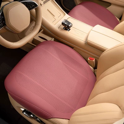 Driver's Seat Cover, Seat cushion, seat cover - volcanic-red-punched-breathable-full-edge-front-row-pair