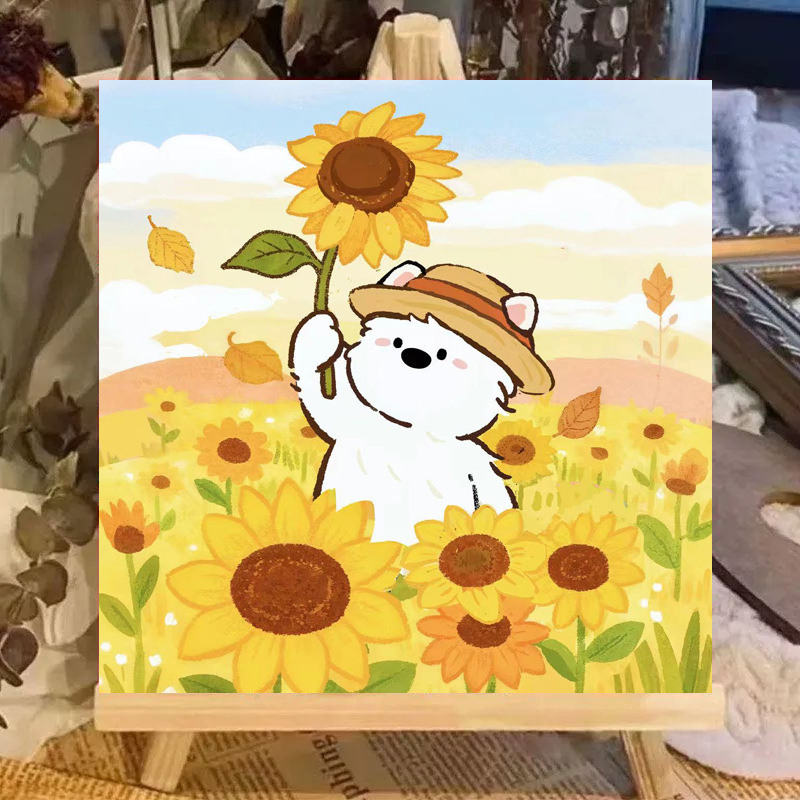 R102 / 20*20cm paint+brush+backing board