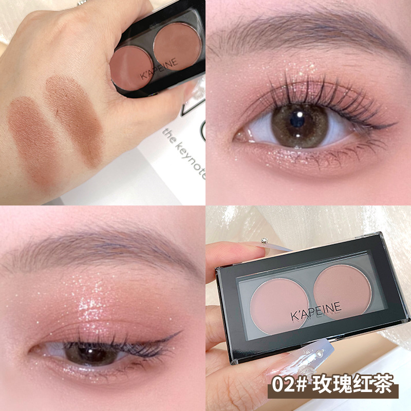 Capel Phantom dos colores de la sombra de ojos resaltar la reparación se ruboriza brillo natural integrado de sombra de nariz mate cara integrada