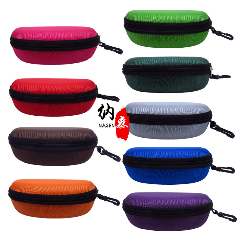 Wholesale Eva Pressure-Resistant Portable Colorful Sunglasses Case Large Capacity Zipper Bag Goggles Hook Sunglasses Case Log Wholesale Eva Pressure-Resistant Portable Colorful Sunglasses Case Large Capacity Zipper Bag Goggles Hook Sunglasses Case Log