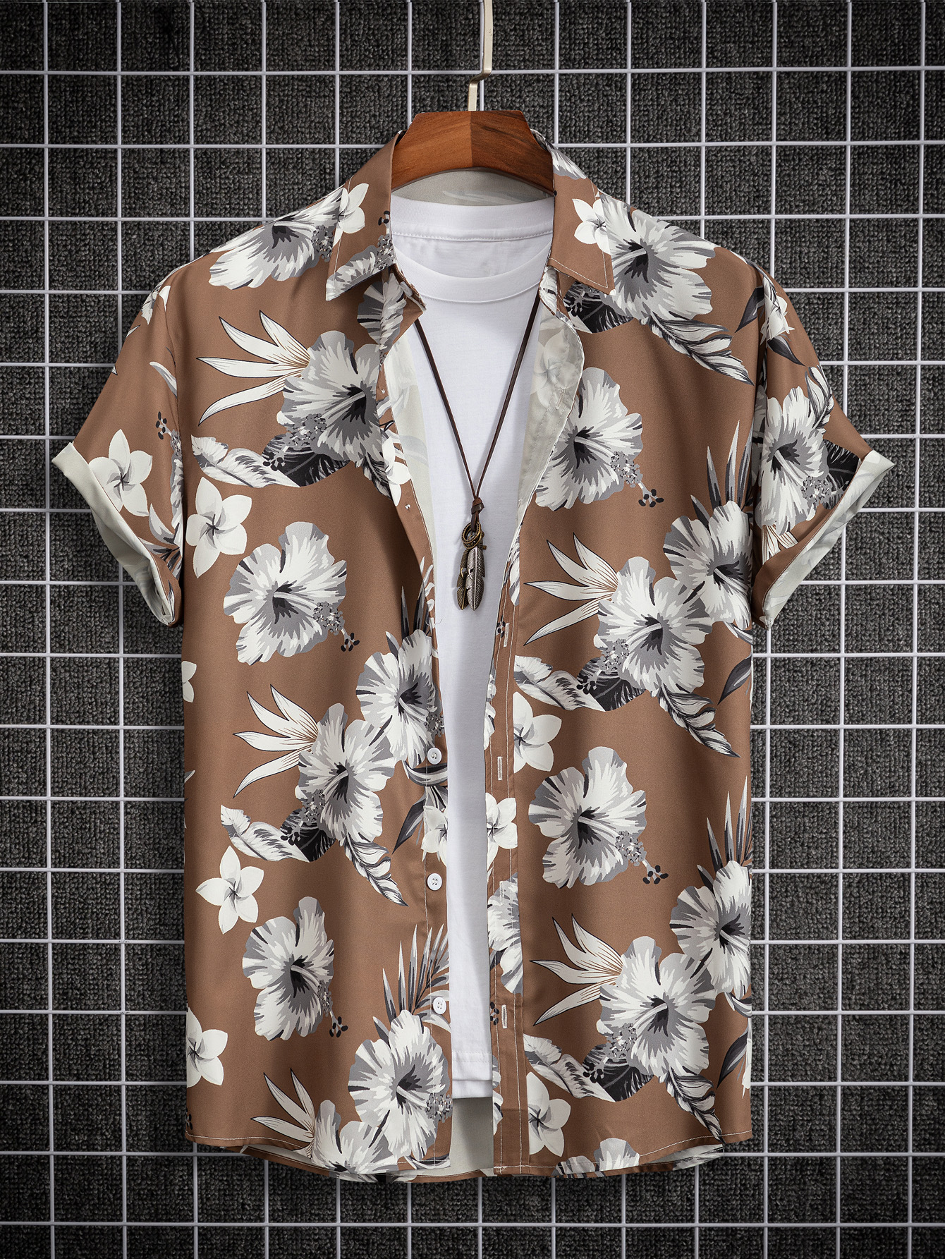 2024 New Men's Digital Printed Shirts are Simple and Fashionable_voghion.com