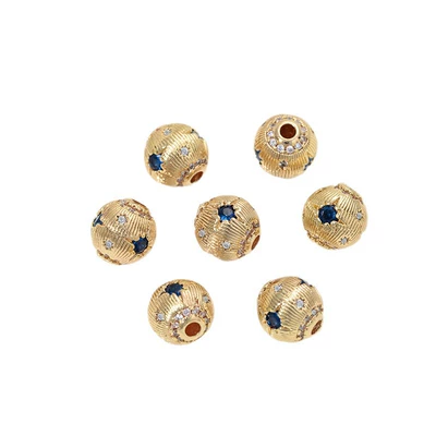 Zərgərlik ara hissələri: Large-Hole Round Beads DIY Bracelet