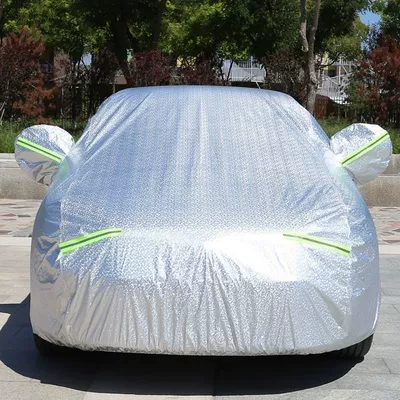 Car Cover, Car clothing - mpv-commercial-vehicle-message-model-bright-silver-aluminum-film