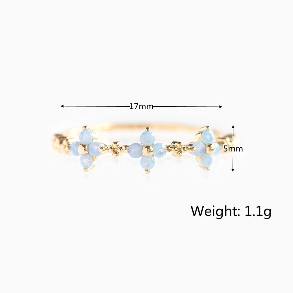 Elegant Lady Simple Style Geometric Copper Plating Inlay Zircon Rings display picture 1