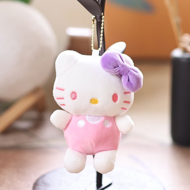 hellokitty小挂件毛绒玩偶可爱蝴蝶结猫咪玩具公仔抛洒小娃娃批货|undefined