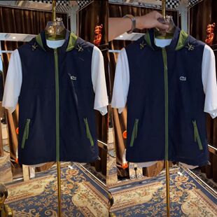 Summer New Breathable Hooded Sports Vest Business Casual Versatile Temperament Loose Old Money Style Men's New Style