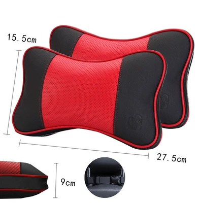 Pillow, Neck Pillow, Headrest - 302-black-and-red-1-piece-three-dimensional-mezzanine-2751559