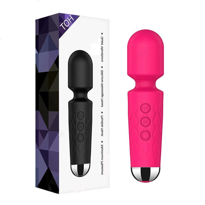 Vibrating Wand Knight, 20-frequency Strong Shock, Female Massage Stick, Portable 214 g